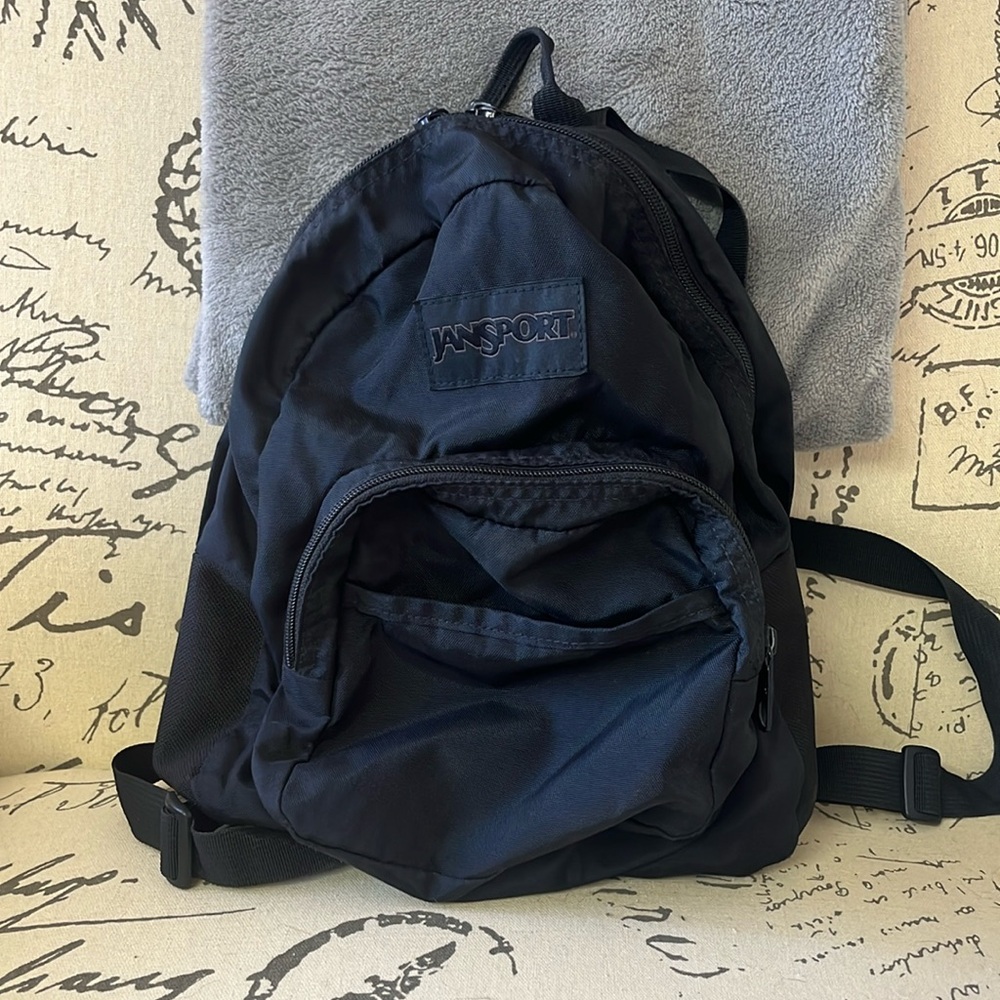 Jansport black mini backpack